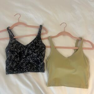 TWO SIZE 2 LULU-LEMON ALIGN TANKS FOR $30